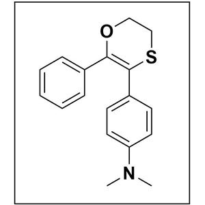 N，N-二甲基-4-（6-苯基-2,3-二氢-1,4-氧杂嘧啶-5-基）苯胺 156574-52-6