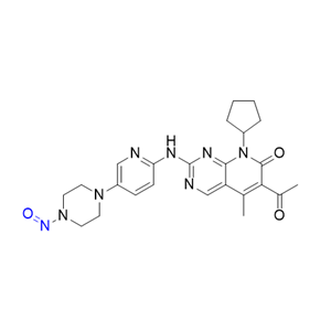 帕布昔利布杂质31,6-acetyl-8-cyclopentyl-5-methyl-2-((5-(4-nitrosopiperazin-1-yl)pyridin-2-yl)amino)pyrido[2,3-d]pyrimidin-7(8H)-one