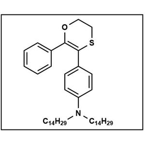 4-(2-苯基-5,6-二氢-1,4-氧硫杂环己二烯-3-基)-N,N-双十四烷基苯胺,4-(2-phenyl-5,6-dihydro-1,4-oxathiin-3-yl)-N,N-ditetradecylaniline