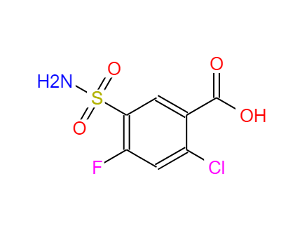 2-氯-4-氟-5-氨磺酰基苯甲酸,2-CHLORO-4-FLUORO-5-SULFAMOYLBENZOIC ACID