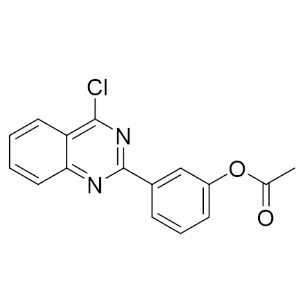 3-(4-氯喹唑啉-2-基)苯基乙酸酯,Phenol, 3-(4-chloro-2-quinazolinyl)-, 1-acetate