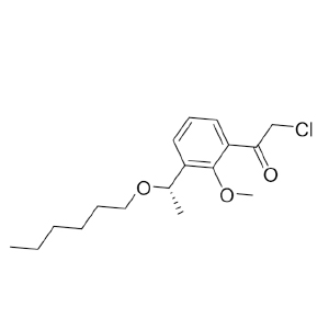 蘆曲泊帕中間體,(S)-2-chloro-1-(3-(1-(hexyloxy)ethyl)-2-methoxyphenyl)ethanone