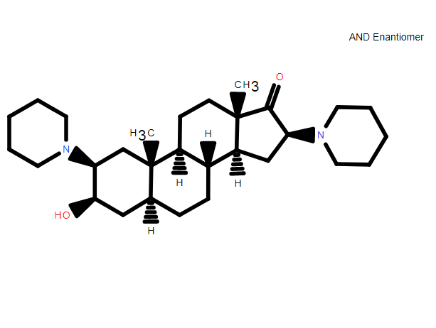 雄甾-3-羟基-2,16-双哌啶基-17-酮,3beta-Hydroxy-2beta,16beta-dipiperidino-5-α-androstan-17-one