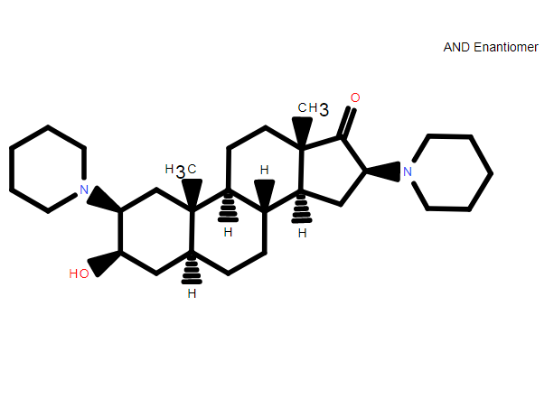 雄甾-3-羥基-2,16-雙哌啶基-17-酮,3beta-Hydroxy-2beta,16beta-dipiperidino-5-α-androstan-17-one