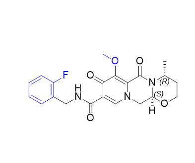 多替拉韦杂质07,(4R,12aS)-N-(2-fluorobenzyl)-7-methoxy-4-methyl-6,8-dioxo-3,4,6, 8,12,12a-hexahydro-2H-pyrido[1',2':4,5]pyrazino[2,1-b][1,3]oxazine9-carboxamide