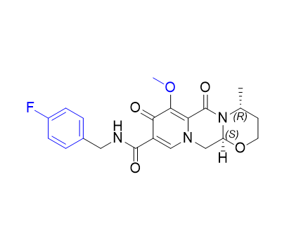 多替拉韦杂质09,(4R,12aS)-N-(4-fluorobenzyl)-7-methoxy-4-methyl-6,8-dioxo-3,4,6, 8,12,12a-hexahydro-2H-pyrido[1',2':4,5]pyrazino[2,1-b][1,3]oxazine9-carboxamide