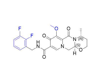 多替拉韦杂质11,(4R,12aS)-N-(2,3-difluorobenzyl)-7-methoxy-4-methyl-6,8-dioxo-3, 4,6,8,12,12a-hexahydro-2H-pyrido[1',2':4,5]pyrazino[2,1-b][1,3] oxazine-9-carboxamide