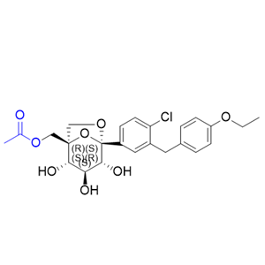埃格列净杂质04,((1R,2S,3S,4R,5S)-5-(4-chloro-3-(4-ethoxybenzyl)phenyl)-2,3,4- trihydroxy-6,8-dioxabicyclo[3.2.1]octan-1-yl)methyl acetate
