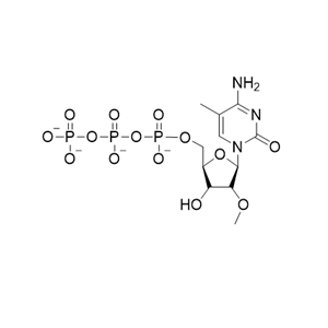 ((2R,3R,4R,5R)-5-(4-amino-5-methyl-2-oxopyrimidin-1(2H)-yl)-3-hydroxy-4-methoxytetrahydrofuran-2-yl)methyl triphosphate