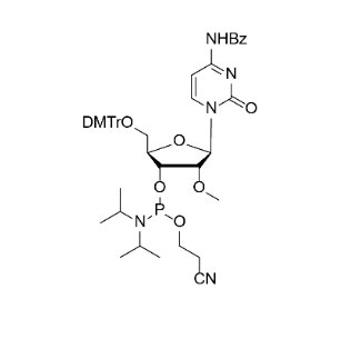 2'-OMe-Bz-C 亚磷酰胺单体,DMTr-2'-O-Me-rC(Bz)-3'-CE Phosphoramidite