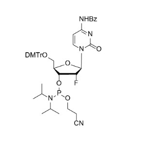 2'-F-Bz-dC 亞磷酰胺單體,DMTr-2'-F-dC(Bz)-3'-CE-Phosphoramidite