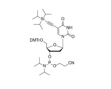 DMTr-5-Ethynyl-TIPS-dU-3'-CE-Phosphoramidite,DMTr-5-Ethynyl-TIPS-dU-3'-CE-Phosphoramidite