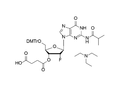 DMTr-2'-F-dG(iBu)-3'-succinate, TEA salt,DMTr-2'-F-dG(iBu)-3'-succinate, TEA salt