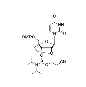 DMTr-2'-O-4'-C-ethylene-rU-3'-CE-Phosphoramidite,DMTr-2'-O-4'-C-ethylene-rU-3'-CE-Phosphoramidite