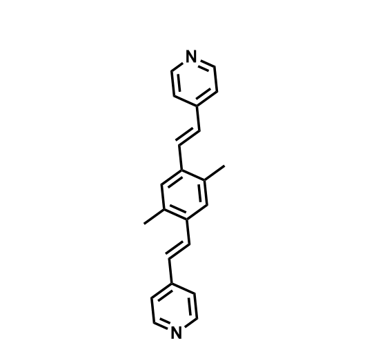 4,4'-((1E,1'E)-(2,5-dimethyl-1,4-phenylene)bis(ethene-2,1-diyl))dipyridine,4,4'-((1E,1'E)-(2,5-dimethyl-1,4-phenylene)bis(ethene-2,1-diyl))dipyridine