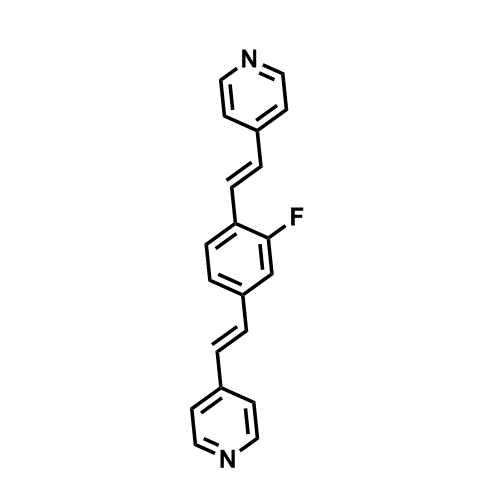 4,4'-((1E,1'E)-(2-fluoro-1,4-phenylene)bis(ethene-2,1-diyl))dipyridine,4,4'-((1E,1'E)-(2-fluoro-1,4-phenylene)bis(ethene-2,1-diyl))dipyridine
