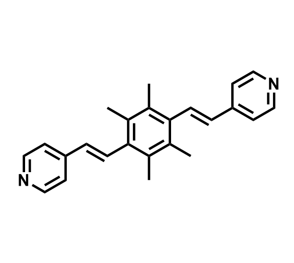 4,4'-((1E,1'E)-(2,3,5,6-四甲基-1,4-亞苯基)雙(乙烯-2,1-二基))聯(lián)吡啶,4,4'-((1E,1'E)-(2,3,5,6-tetramethyl-1,4-phenylene)bis(ethene-2,1-diyl))dipyridine