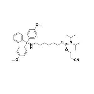 6-((bis(4-methoxyphenyl)(phenyl)methyl)amino)hexyl (2-cyanoethyl) diisopropylphosphoramidite