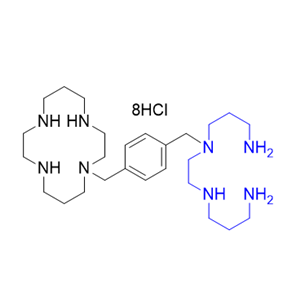 普乐沙福杂质54,N1-(4-((1,4,8,11-tetraazacyclotetradecan-1-yl)methyl)benzyl)-N1-(2-((3-aminopropyl)amino)ethyl)propane-1,3-diamine  octa-hydrochloride