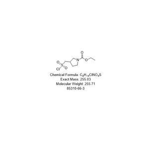 1-Pyrrolidinecarboxylic acid, 3-[(chlorosulfonyl)methyl]-, ethyl ester