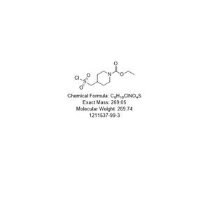 1-Piperidinecarboxylic acid, 4-[(chlorosulfonyl)methyl]-, ethyl ester