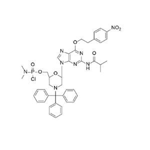O6-NPE-N2-iBu protected G PMO Monomer