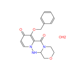 7-(benzyloxy)-3,4,12,12a-tetrahydro- 1H-[1,4]oxazino[3,4-c]pyrido[2,1-f][1,2,4]triazine- 6,8-dione, hemihydrate
