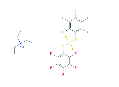 Phosphorotetrathioic acid bis(2,3,4,5,6-pentafluorodiphenyl) ester triethylamine salt,Phosphorotetrathioic acid bis(2,3,4,5,6-pentafluorodiphenyl) ester triethylamine salt