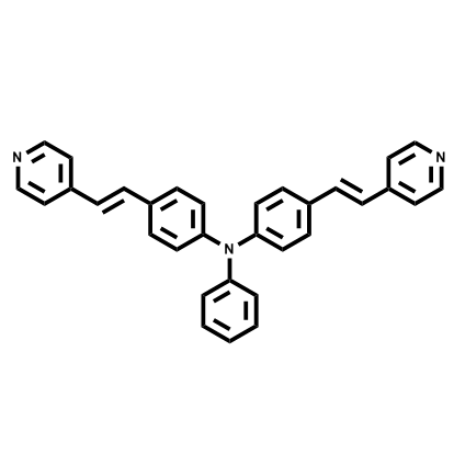 4,4'-双（2-（（E）-吡啶-4-基）乙烯基）三苯胺,4,4'-bis(2-((E)-pyridin-4-yl)vinyl)triphenylamine