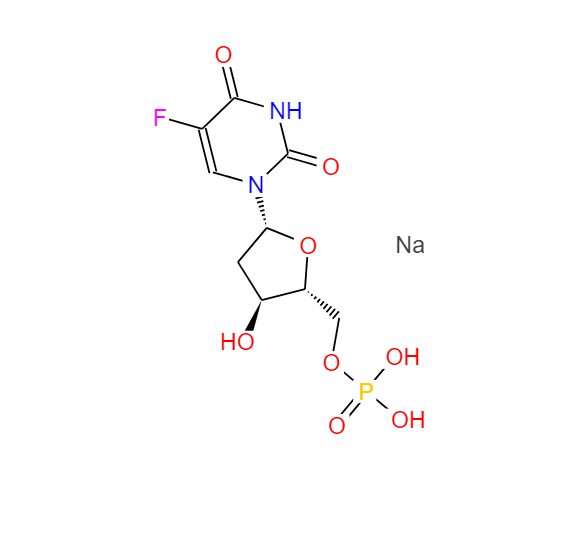 5-氟-2'--脱氧尿苷-5'--单磷酸盐,5-FLUORO-2'-DEOXYURIDINE 5'-MONOPHOSPHATE SODIUM SALT