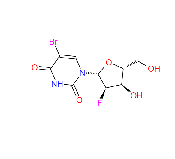 5-溴-2'-脱氧-2'-氟尿苷,5-bromo-1-(2-fluoro-2-deoxyribofuranosyl)uracil