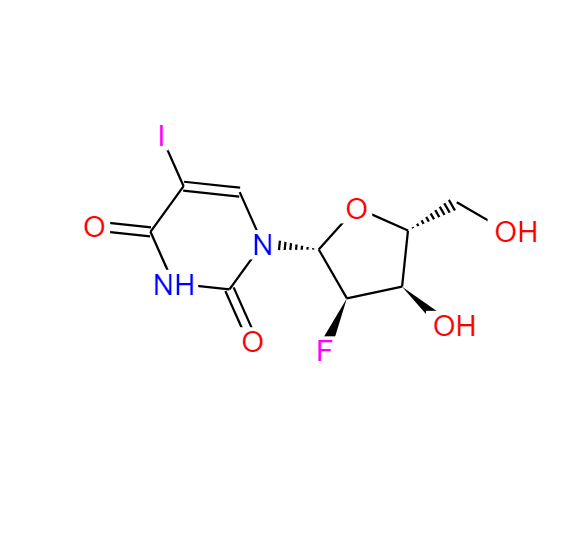 5-碘-2'-氟-脱氧尿苷,5-iodo-1-(2-fluoro-2-deoxyribofuranosyl)uracil