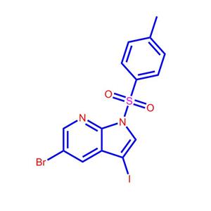 5-溴-3-碘-1-[(4-甲基苯基)磺酰基]-1H-吡咯并[2,3-b]吡啶875639-15-9
