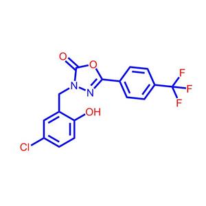 3-(5-氯-2-羟基苄基)-5-(4-(三氟甲基)苯基)-1,3,4-恶二唑-2(3H)-酮202821-81-6