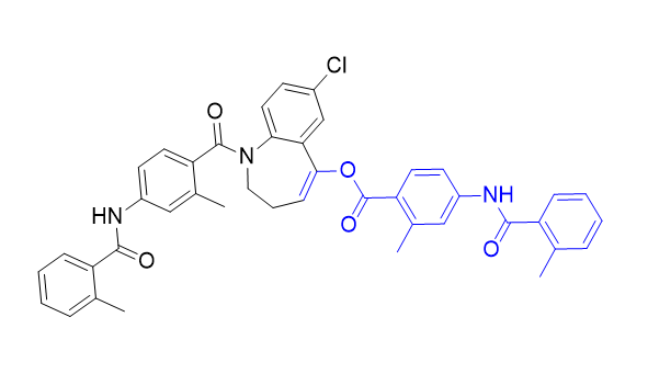 托伐普坦杂质08,7-chloro-1-(2-methyl-4-(2-methylbenzamido)benzoyl)-2,3-dihydro-1H-benzo[b]azepin-5-yl 2-methyl-4-(2-methylbenzamido)benzoate