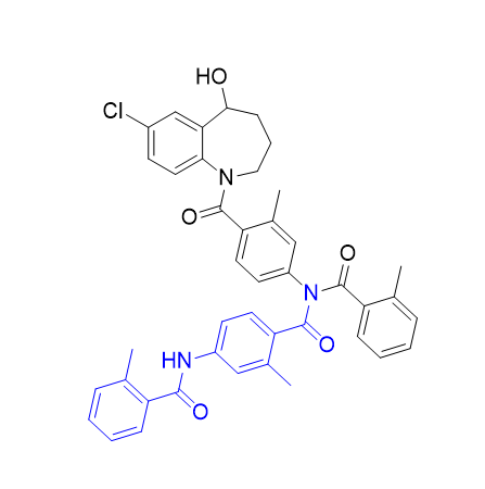 托伐普坦杂质20,N-(4-(7-chloro-5-hydroxy-2,3,4,5-tetrahydro-1H-benzo[b]azepine-1-carbonyl)-3-methylphenyl)-2-methyl-4-(2-methylbenzamido)-N-(2-methylbenzoyl)benzamide