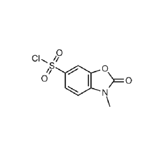 3-甲基-2-氧代-2,3-二氢-1,3-苯并唑-6-磺酰氯,3-methyl-2-oxo-2,3-dihydrobenzo[d]oxazole-6-sulfonyl chloride