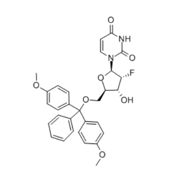 5’-O-[双(4-甲氧基苯基)(苯基)甲基]-2’-脱氧-2’-氟尿苷,5'-O-(4,4'-DIMETHOXYTRITYL)-2'-FLUORO-D-URIDINE