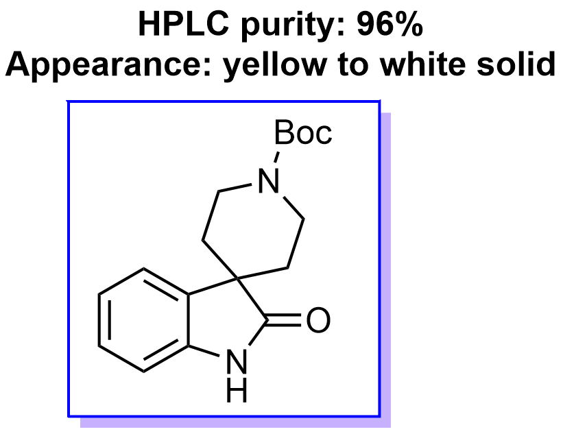 Spiro[3H-indole-3,4'-piperidine]-1'-carboxylic acid, 1,2-dihydro-2-oxo-, 1,1-dimethylethyl ester