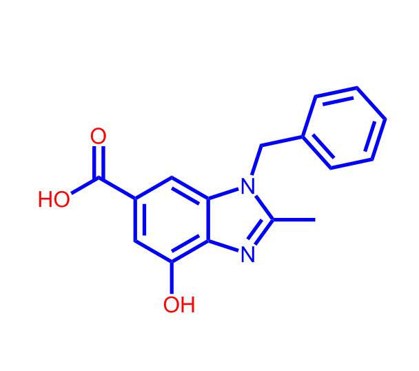 4-羟基-2-甲基-1-(苯基甲基)-1H-苯并咪唑-6-羧酸,4-Hydroxy-2-methyl-1-(phenylmethyl)-1H-benzimidaz