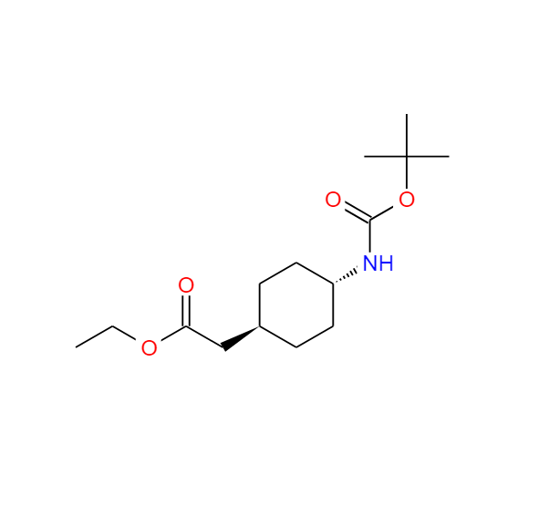 反式-2-[4-(BOC-氨基)环己基]乙酸乙酯,Ethyl trans-2-[4-(Boc-aMino)cyclohexyl]acetate