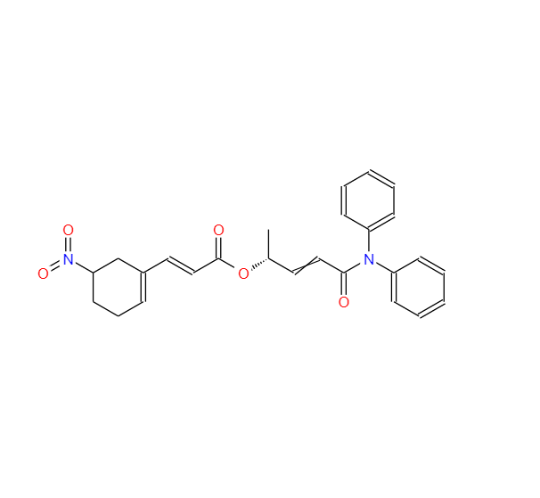 沃拉帕沙主鏈M-6,(2E)-(R)-5-(diphenylamino)-5-oxopent-3-en-2-y13-(5-nitrocyclohex-1-en-1-y1)acylate