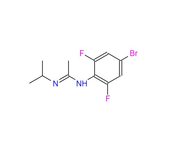 N-(4-溴-2,6-二氟-苯基)-N'-異丙基-乙酰胺,EthaniMidaMide, N-(4-broMo-2,6-difluorophenyl)-N'-(1-Methylethyl)-