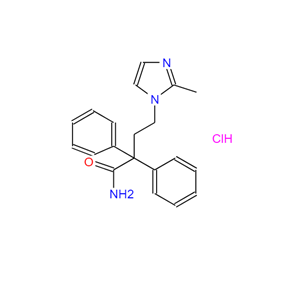 4-(2-甲基-1H-咪唑-1-基)-2,2-二苯基丁酰胺盐酸盐,4-(2-methyl-1H-imidazol-1-yl)-2,2-diphenylbutanamide hydrochloride