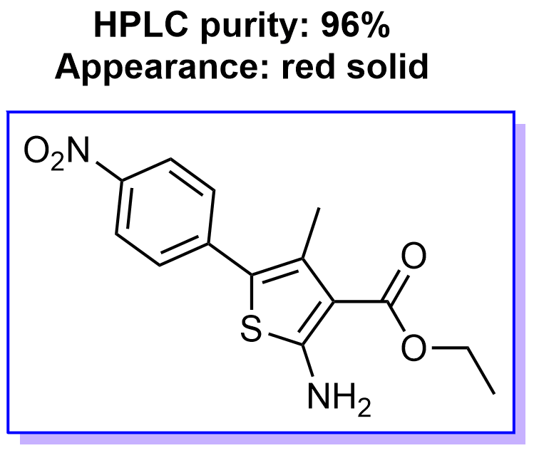 2-氨基-4-甲基-5-(4-硝基苯基)-3-噻吩羧酸乙酯,ethyl 2-amino-4-methyl-5-(4-nitrophenyl)thiophene-3-carboxylate