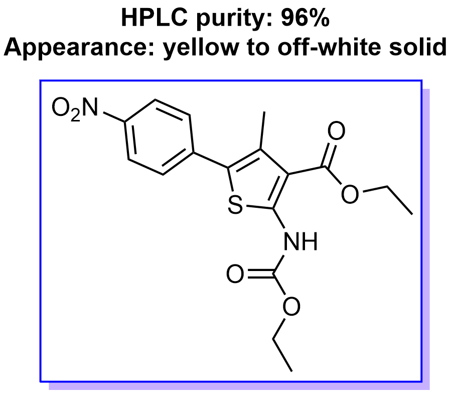 2-((乙氧基羰基)氨基)-4-甲基-5-(4-硝基苯基)噻吩-3-羧酸乙酯,ethyl 2-((ethoxycarbonyl)amino)-4-methyl-5-(4-nitrophenyl)thiophene-3-carboxylate