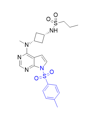 阿布昔替尼杂质23,N-(cis-3-(methyl(7-tosyl-7H-pyrrolo[2,3-d]pyrimidin-4-yl)amino)cyclobutyl)propane-1-sulfonamide