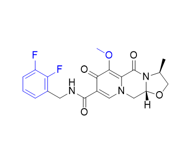 卡替拉韦杂质21,(3S,11aR)-N-(2,3-difluorobenzyl)-6-methoxy-3-methyl-5,7-dioxo-2,3,5,7,11,11a-hexahydrooxazolo[3,2-a]pyrido[1,2-d]pyrazine-8-carboxamide