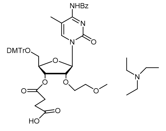 5'-DMTr-2'-O-MOE-5-Me-rC(Bz)-3'-succinate Phosphoramidite,TEA salt,5'-DMTr-2'-O-MOE-5-Me-rC(Bz)-3'-succinate Phosphoramidite,TEA salt