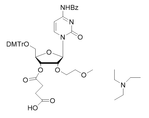 5'-DMTr-2'-O-MOE-rC(Bz)-3'-succinate Phosphoramidite,TEA salt,5'-DMTr-2'-O-MOE-rC(Bz)-3'-succinate Phosphoramidite,TEA salt